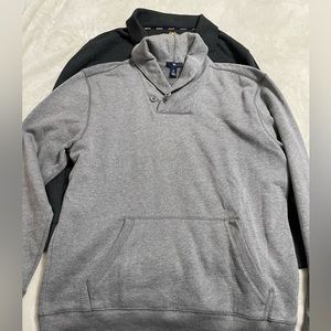 Two Men’s Sweatshirt and Polo Shirt. Size large.